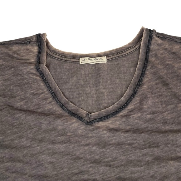 Free People Catch Waves Oversized Brown Wash Tunic Tee Medium - Picture 9 of 13